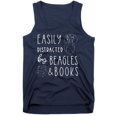 Beagle T Beagle Lover Beagles Books Tank Top