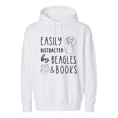 Beagle T Beagle Lover Beagles Books Garment-Dyed Fleece Hoodie