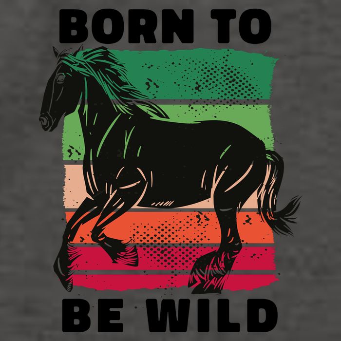 Born To Be Wild Horse Vector Backpack