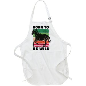 Born To Be Wild Horse Full-Length Apron With Pockets