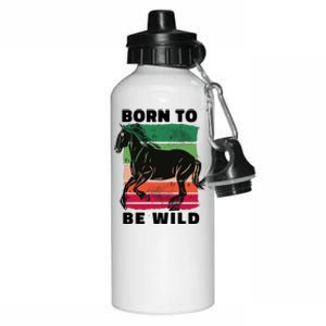 Born To Be Wild Horse Aluminum Water Bottle