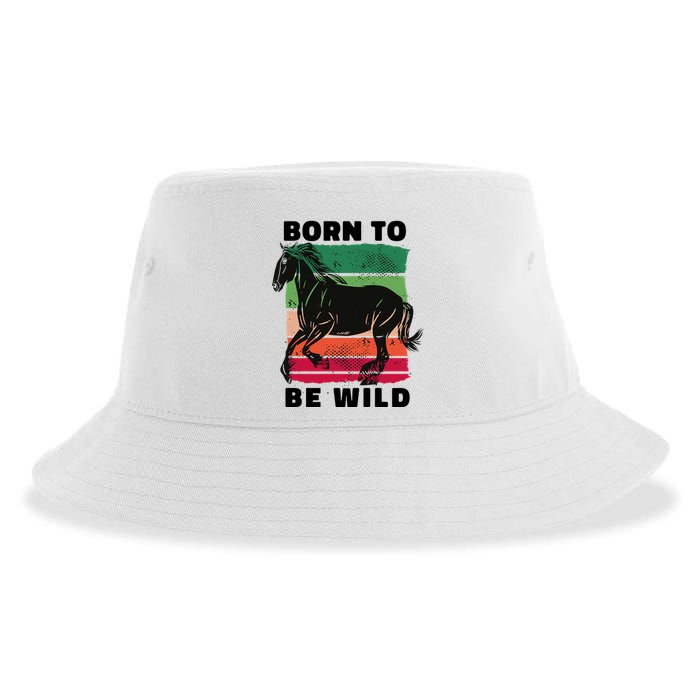 Born To Be Wild Horse Sustainable Bucket Hat