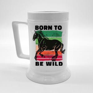 Born To Be Wild Horse Beer Stein