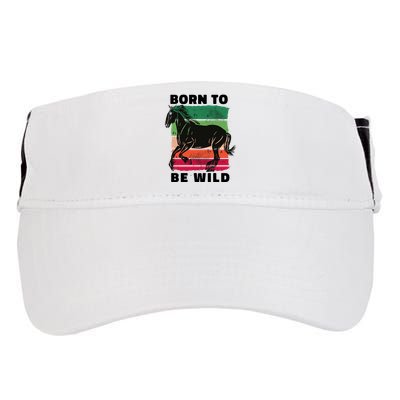 Born To Be Wild Horse Adult Drive Performance Visor