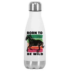 Born To Be Wild Horse Stainless Steel Insulated Water Bottle