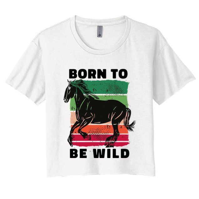 Born To Be Wild Horse Crop Top