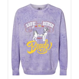 Beagle T Beagle Lover Beagle Gifts Beagle Colorblast Crewneck Sweatshirt