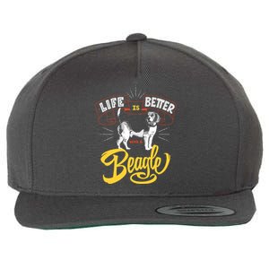 Beagle T Beagle Lover Beagle Gifts Beagle Wool Snapback Cap