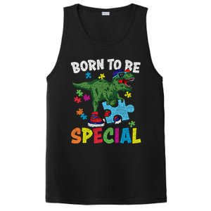 Born To Be Special Trex Puzzle Dinosaur Autism Awareness Gift PosiCharge Competitor Tank