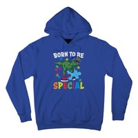 Born To Be Special Trex Puzzle Dinosaur Autism Awareness Gift Hoodie