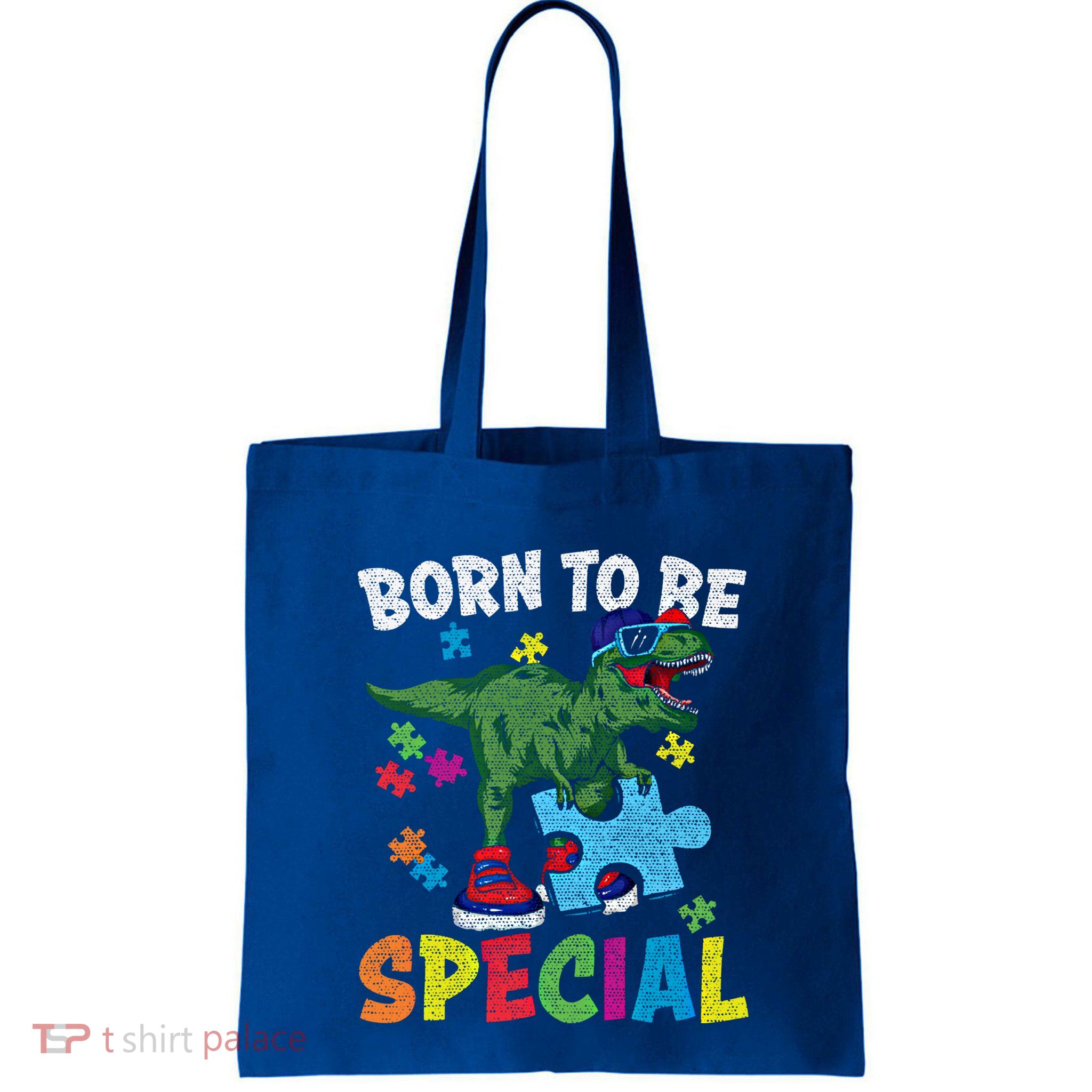 Born To Be Special Trex Puzzle Dinosaur Autism Awareness Gift Bag