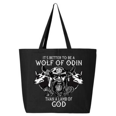 Better To Be A Wolf Of Odin Than A L.A.M.B O.F G.O.D 25L Jumbo Tote