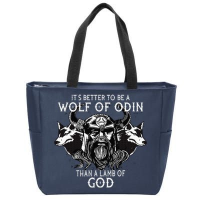 Better To Be A Wolf Of Odin Than A L.A.M.B O.F G.O.D Zip Tote Bag