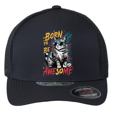 Born To Be Awe So Me Flexfit Unipanel Trucker Cap