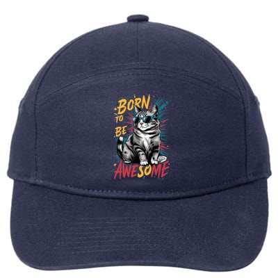 Born To Be Awe So Me 7-Panel Snapback Hat