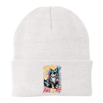 Born To Be Awe So Me Knit Cap Winter Beanie