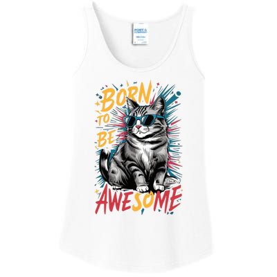 Born To Be Awe So Me Ladies Essential Tank