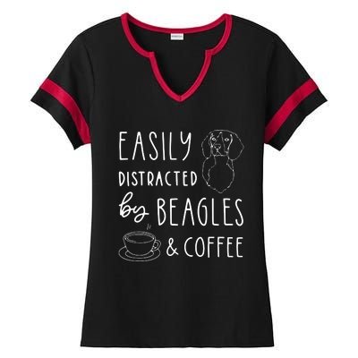 Beagle T Beagle Lover Beagles Coffee Ladies Halftime Notch Neck Tee