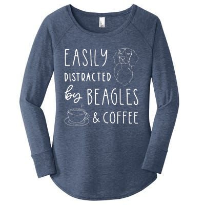 Beagle T Beagle Lover Beagles Coffee Women's Perfect Tri Tunic Long Sleeve Shirt