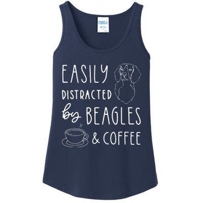 Beagle T Beagle Lover Beagles Coffee Ladies Essential Tank