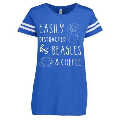 Beagle T Beagle Lover Beagles Coffee Enza Ladies Jersey Football T-Shirt