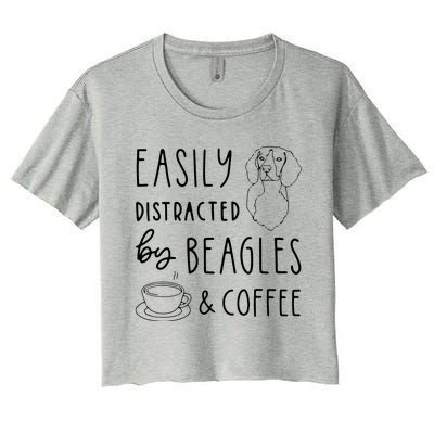 Beagle T Beagle Lover Beagles Coffee Women's Crop Top Tee