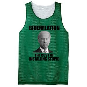 Bidenflation The Cost Of Installing Stupid Funny Anti Biden Mesh Reversible Basketball Jersey Tank