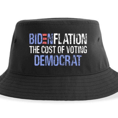 Bidenflation The Cost Of Voting Democrat Sustainable Bucket Hat