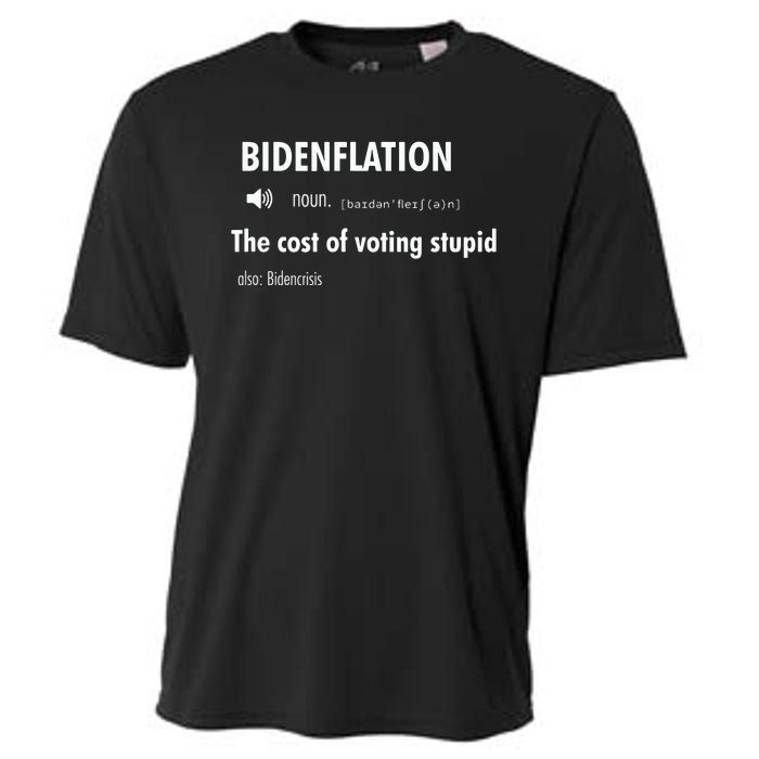 Bidenflation The Cost Of Voting Stupid Cooling Performance Crew T-Shirt