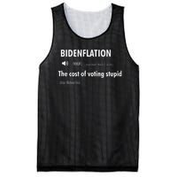 Bidenflation The Cost Of Voting Stupid Mesh Reversible Basketball Jersey Tank