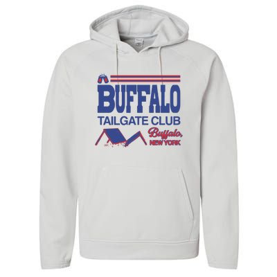 Buffalo Tailgate Club Buffalo New York Performance Fleece Hoodie