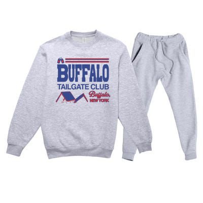 Buffalo Tailgate Club Buffalo New York Premium Crewneck Sweatsuit Set