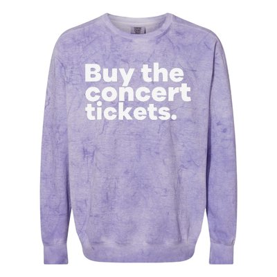 Buy The Concert Tickets Concert Ticketmaster Colorblast Crewneck Sweatshirt