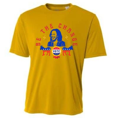 Be The Change Vote Kamala Harris 2024 Political Cooling Performance Crew T-Shirt