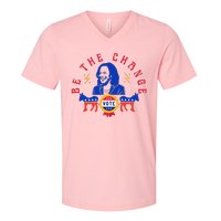 Be The Change Vote Kamala Harris 2024 Political V-Neck T-Shirt