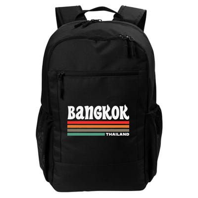 Bangkok Thailand City Bangkok Vacation Travel Retro Backpack