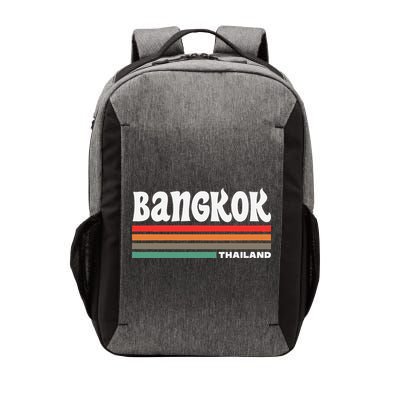 Bangkok Thailand City Bangkok Vacation Travel Retro Vector Backpack