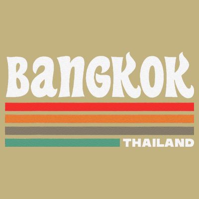 Bangkok Thailand City Bangkok Vacation Travel Retro T-Shirt