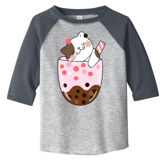 Boba Tea Cat Bubble Tea Kawaii Anime Japanese Girls Teenager Toddler Fine Jersey T-Shirt