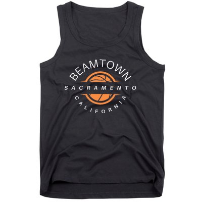 Beam Town City Swish Sacramento California Tank Top