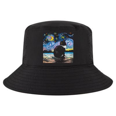 Black Tuxedo Cat Night 2 Cool Comfort Performance Bucket Hat