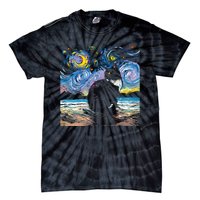 Black Tuxedo Cat Night 2 Tie-Dye T-Shirt