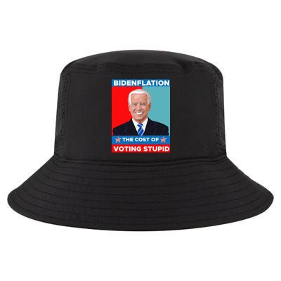 Bidenflation The Cost Of Voting Stupid Funny Joe Biden Cool Comfort Performance Bucket Hat