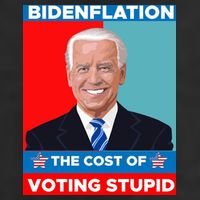 Bidenflation The Cost Of Voting Stupid Funny Joe Biden Garment-Dyed Heavyweight T-Shirt