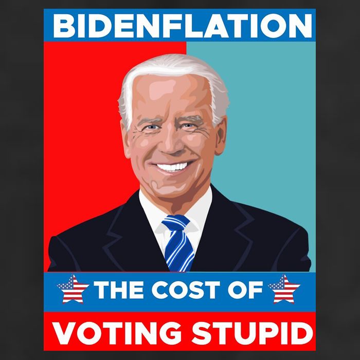 Bidenflation The Cost Of Voting Stupid Funny Joe Biden Garment-Dyed Heavyweight T-Shirt