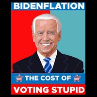 Bidenflation The Cost Of Voting Stupid Funny Joe Biden Sustainable Bucket Hat