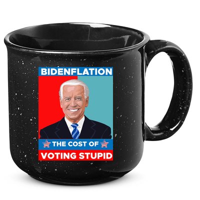 Bidenflation The Cost Of Voting Stupid Funny Joe Biden 15oz Campfire Ceramic Mug
