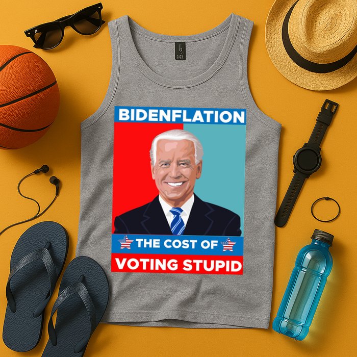 Bidenflation The Cost Of Voting Stupid Funny Joe Biden Tank Top