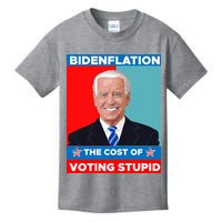 Bidenflation The Cost Of Voting Stupid Funny Joe Biden Kids T-Shirt
