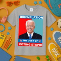 Bidenflation The Cost Of Voting Stupid Funny Joe Biden Kids T-Shirt